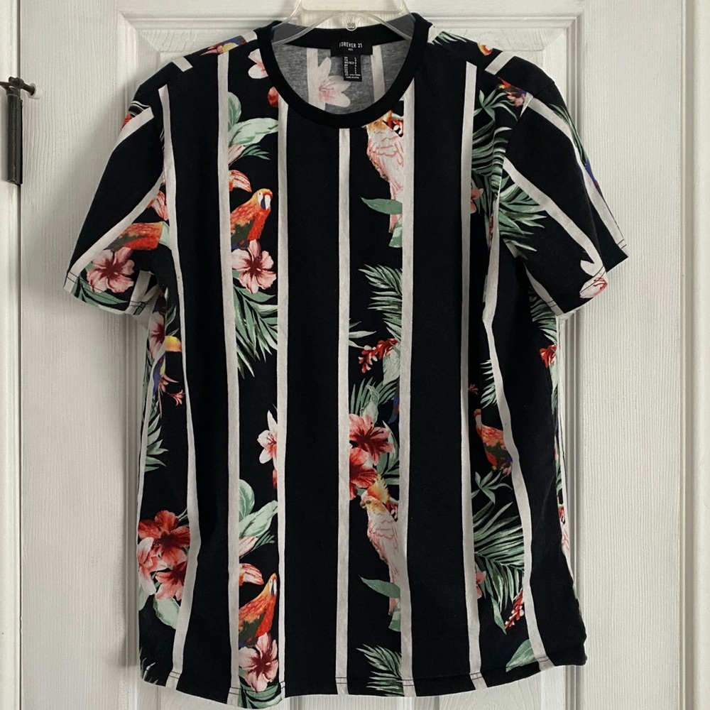 Men’s Tropical Striped Tee